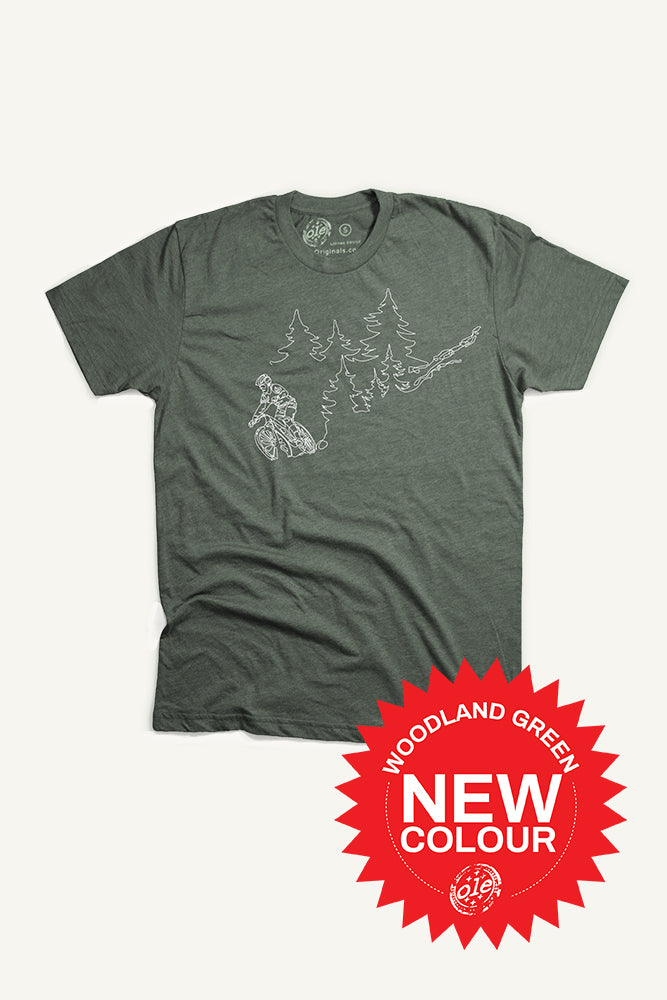 One Line Mountain Bike T-shirt (Mens)