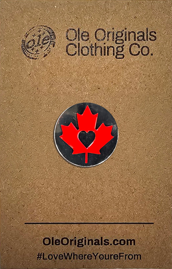 I Heart Canada Enamel Pin