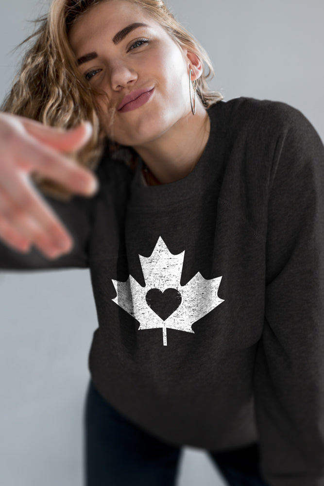 I Heart Canada Sweatshirt (Unisex)